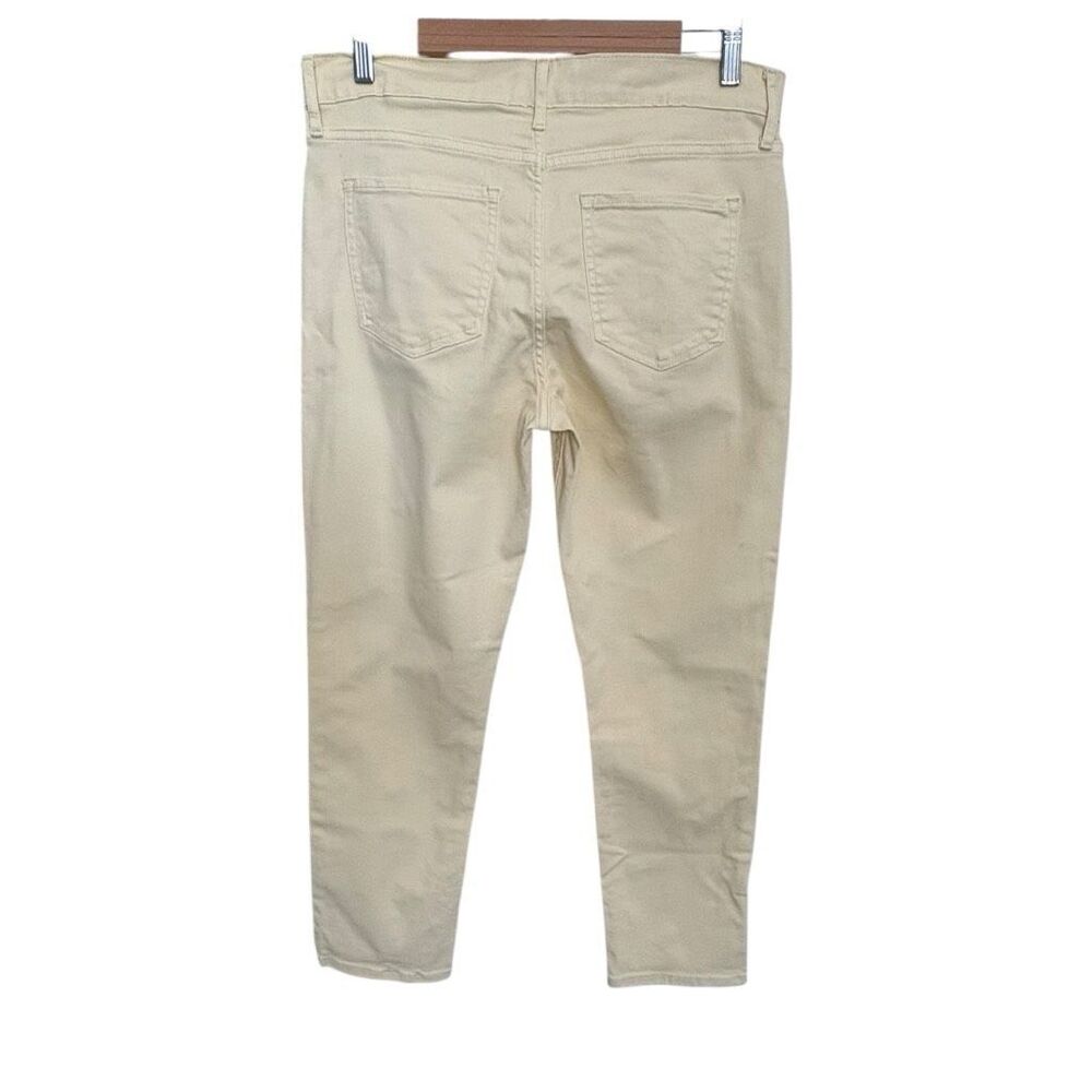 Banana Republic Butter yellow Girlfriend Jeans Size 10 Straight leg 5 Pocket - Picture 3 of 6